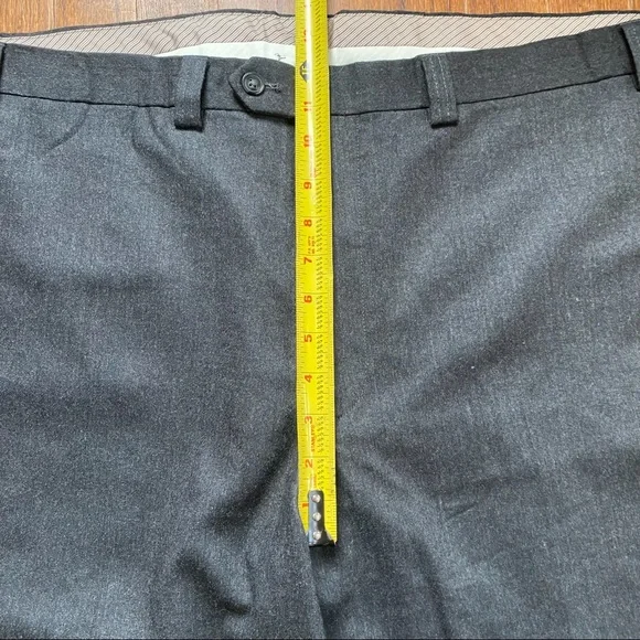 Lauren Ralph Lauren Dress Pants Mens Size 44 Wool Charcoal Grey Trousers - Picture 12 of 14